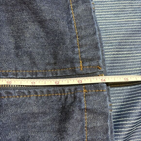 Altar'd State Denim Skirt Womens M Dark Wash Mini Y2K Modest Indie Boho - Picture 8 of 9